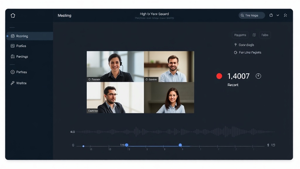 Video call recording interface